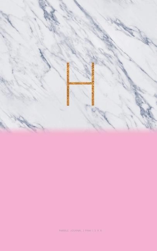 H - Marble Journal Pink 5 X 8
