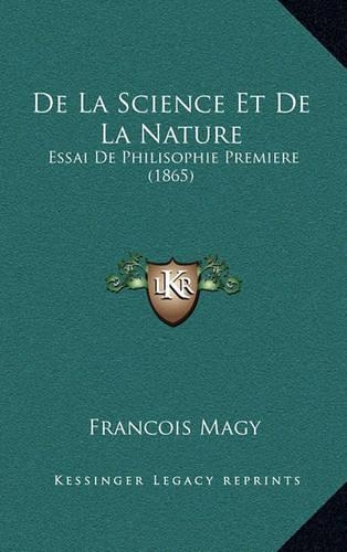 de La Science Et de La Nature