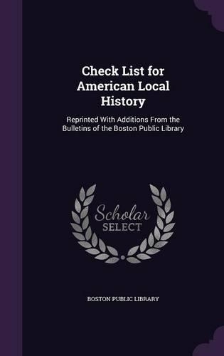 Check List for American Local History