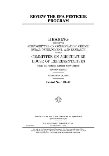 Review the EPA pesticide program