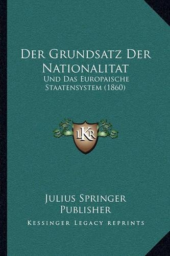 Der Grundsatz Der Nationalitat