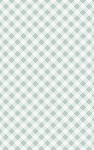 Mint Green Checker - Lined Notebook with Margins - 5x8