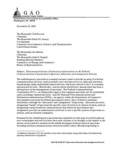 Gao-06-212r Telecommunications