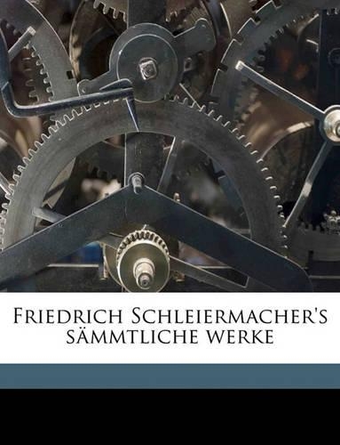 Friedrich Schleiermacher's Literarischer Nachlass. Predigten. Erster Band.