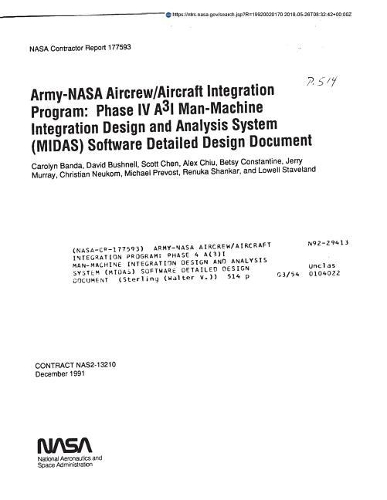 Army-NASA Aircrew/Aircraft Integration Program