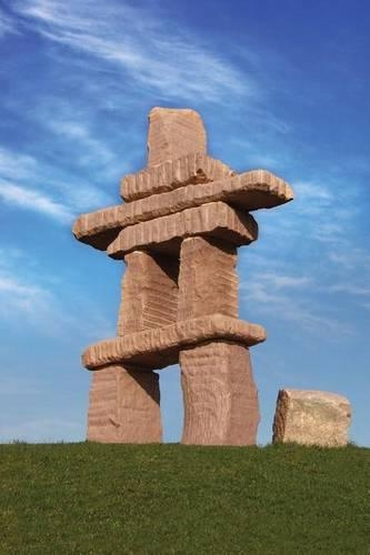 Native Inukshuk on Grassy Hillside Journal