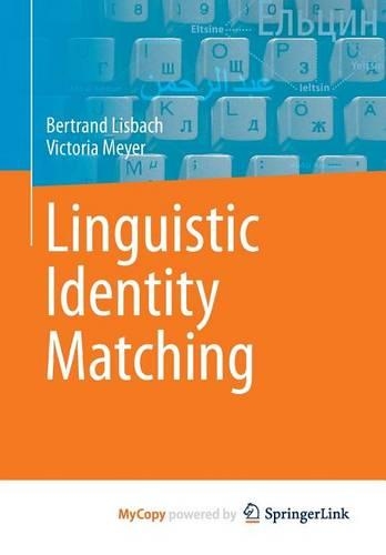 Linguistic Identity Matching