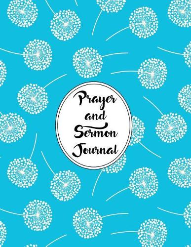 Prayer and Sermon Journal Notebook Dandelions Pattern 2