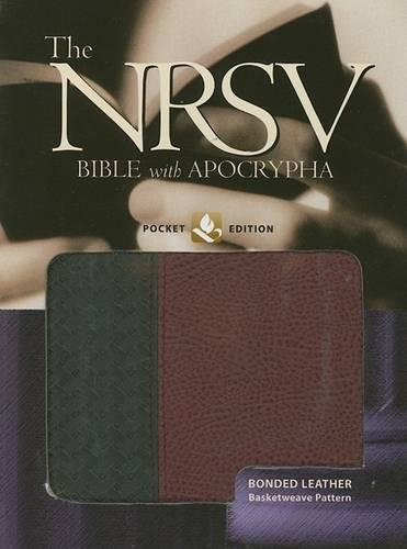 The New Revised Standard Version Bible with Apocrypha: Basketweave Black/Burgundy