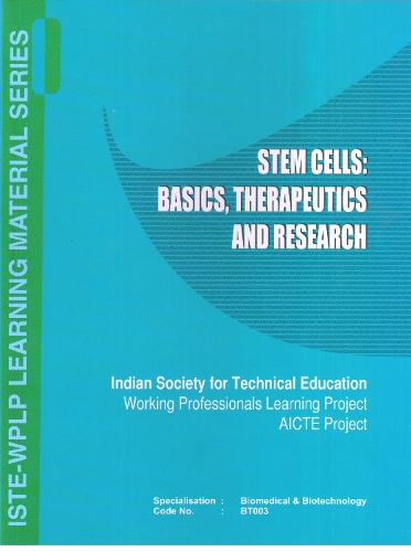 Stem Cells: Basics, Therapeutics And Research
