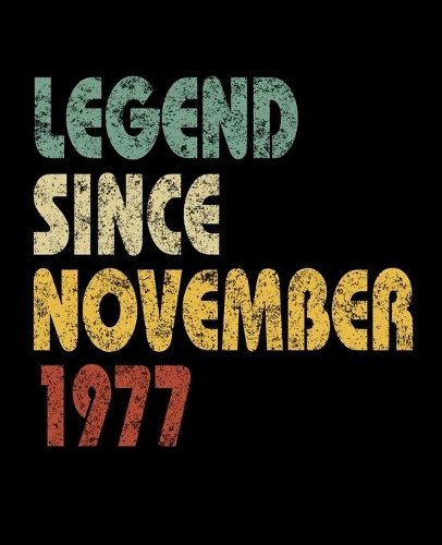 Legend Since November 1977
