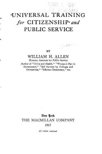 Universal training for citizenship and public service