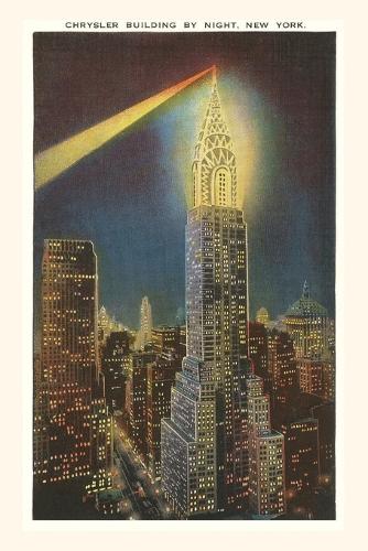 Vintage Journal Beacon on Chrysler Building, New York City