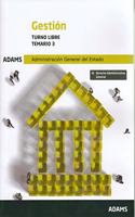 Temario 3 Gestion, turno libre de la Administracion General del Estado