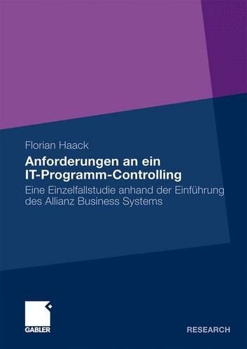 Anforderungen an Ein It-Programm-Controlling