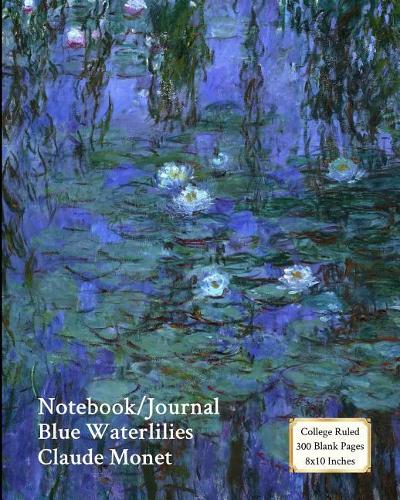 Notebook/Journal - Blue Waterlilies - Claude Monet