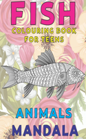 Mandala Colouring Book for Teens - Animals - Fish