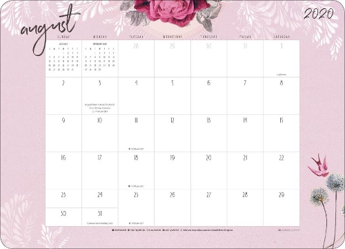 Papaya 2020-2021 Desk Pad Calendar