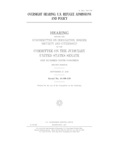 Oversight hearing