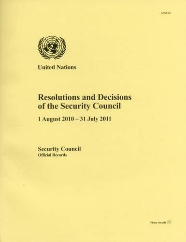 Resolutions and decisions of the Security Council