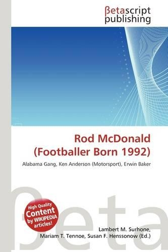 Rod McDonald (Footballer Born 1992)