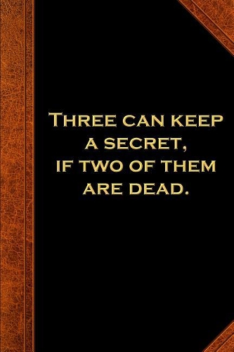 2019 Daily Planner Ben Franklin Quote Three Keep Secret Vintage Style