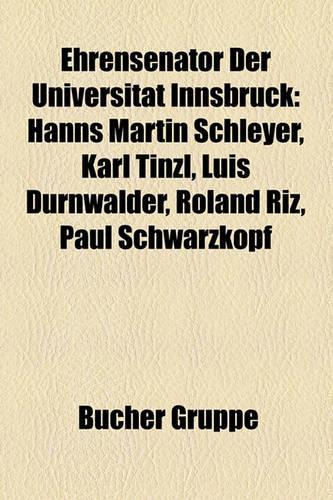 Ehrensenator Der Universitat Innsbruck