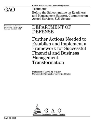 Gao-04-551t Department of Defense