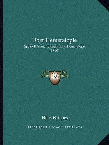 Uber Hemeralopie