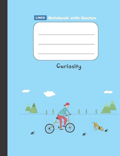 Lined Notebook - Large (8.5x11 inches) - 100 Pages - Blue Cover