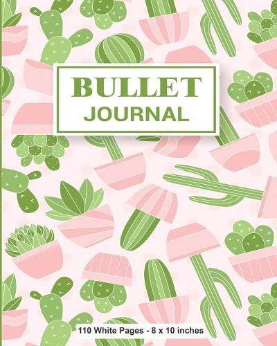 Bullet Journal 110 White Pages 8x10 inches