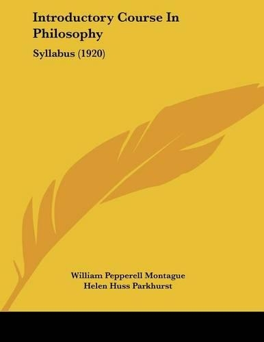 Introductory Course In Philosophy