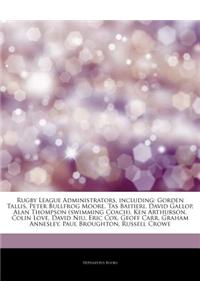 Articles on Rugby League Administrators, Including