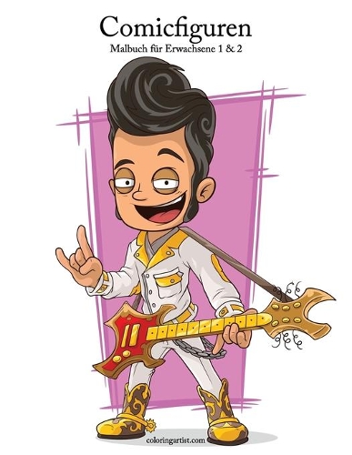 Comicfiguren-Malbuch für Erwachsene 1 & 2