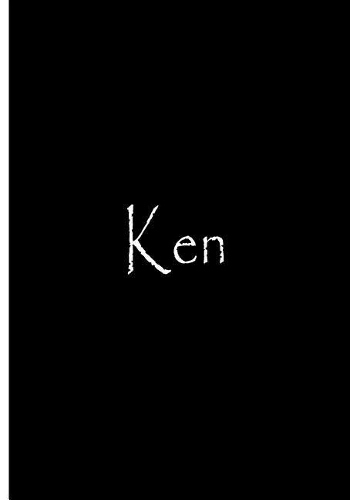 Ken - Black Notebook / Journal / Blank Lined Pages / Soft Matte