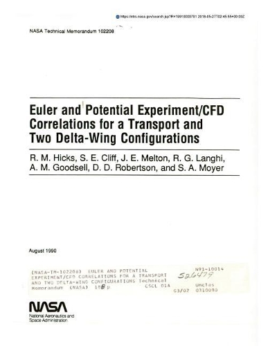 Euler and Potential Experiment/Cfd Correlations for a Transport and Two Delta-Wing Configurations