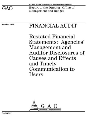 Gao-07-91 Financial Audit