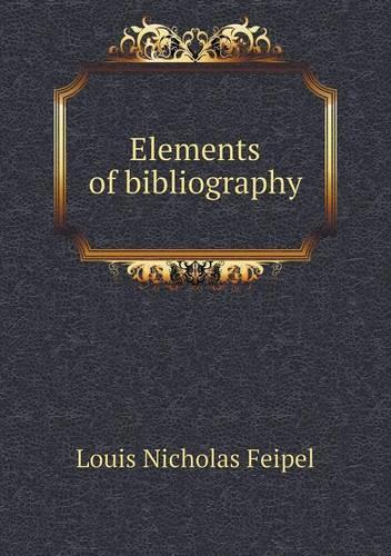 Elements of bibliography