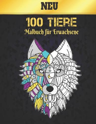 Malbuch für Erwachsene 100 Tiere Neu