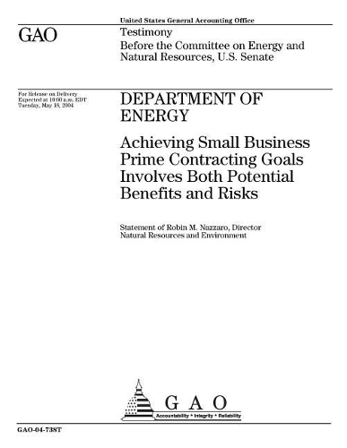 Gao-04-738t Department of Energy