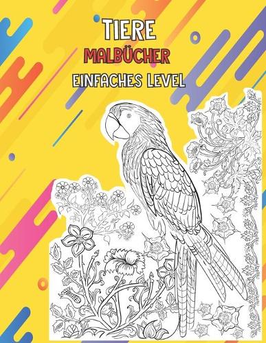 Malbücher - Einfaches Level - Tiere