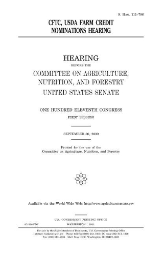 Cftc, Usda, Farm Credit Nominations Hearing