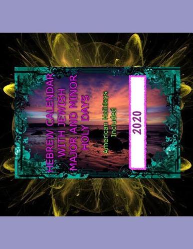 2020 Hebrew Calendar with Jewish Holy Days