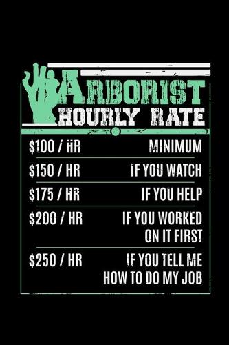 Arborist Hourly Hour Rate