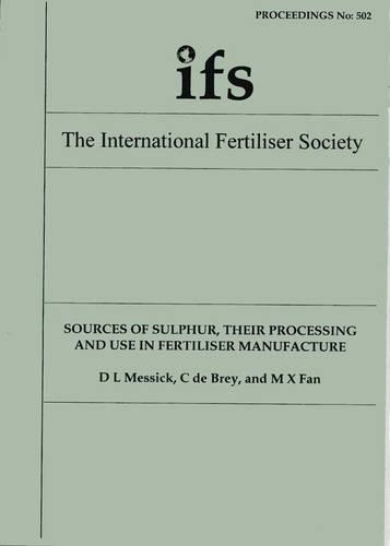 Sources of Sulphur, Their Processing and Use in Fertiliser Manufacture
