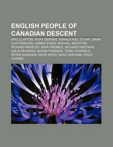 English People of Canadian Descent