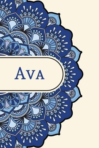 Mandala Notebook with Personalized Monogram Ava