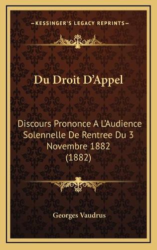 Du Droit D'Appel