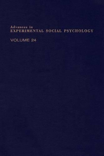 Adv Experimental Social Psychology, V 24