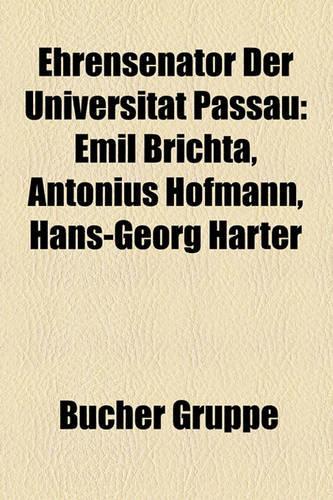 Ehrensenator Der Universitat Passau